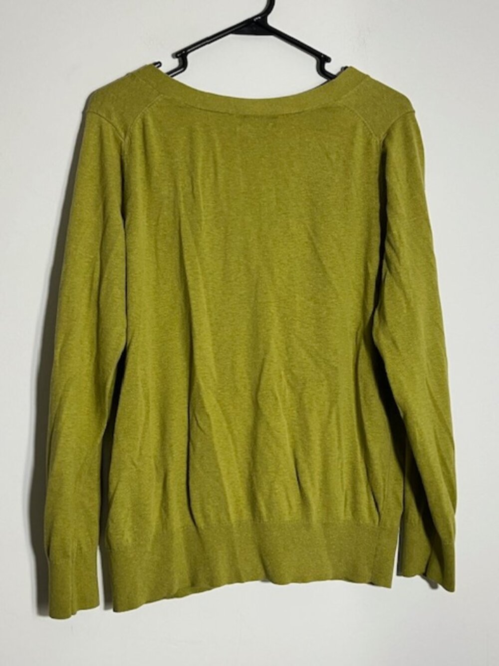 Lane Bryant Olive Green Cardigan Sweater Size 16 - Picture 7 of 12